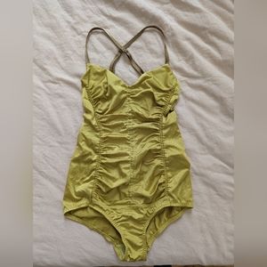 Malia Mills Maillot Yellow One Piece Swimsuit